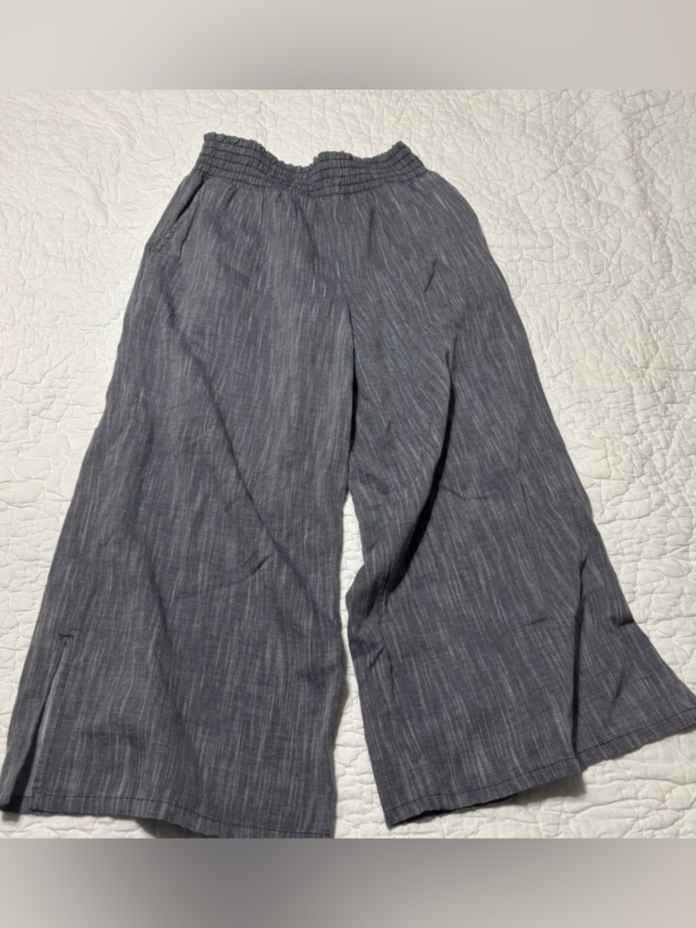 aerie Heathered Blue Elastic-Waist Pants